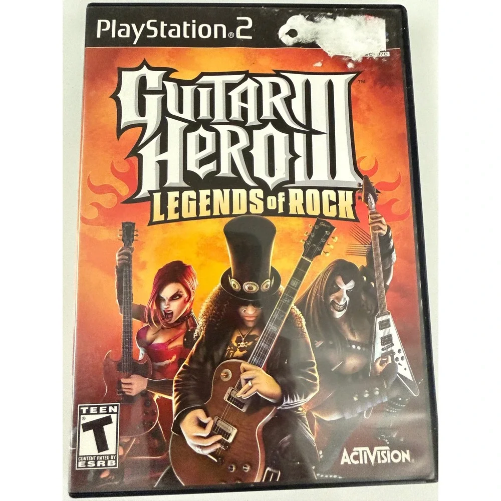 Guitar Hero III Legends of Rock Sony PlayStation 2 PS2 Game Activision Complete